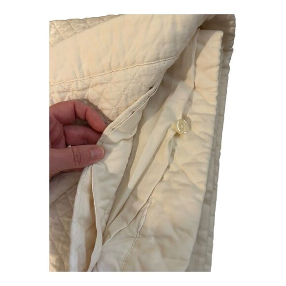 Ralph Lauren Home 25” Euro Square Sham Pillow Cover WYATT Highland Cream - Picture 3 of 4